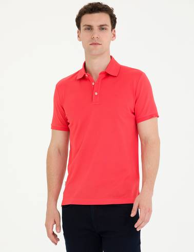 Nar Çiçeği Slim Fit Merserize Tişört