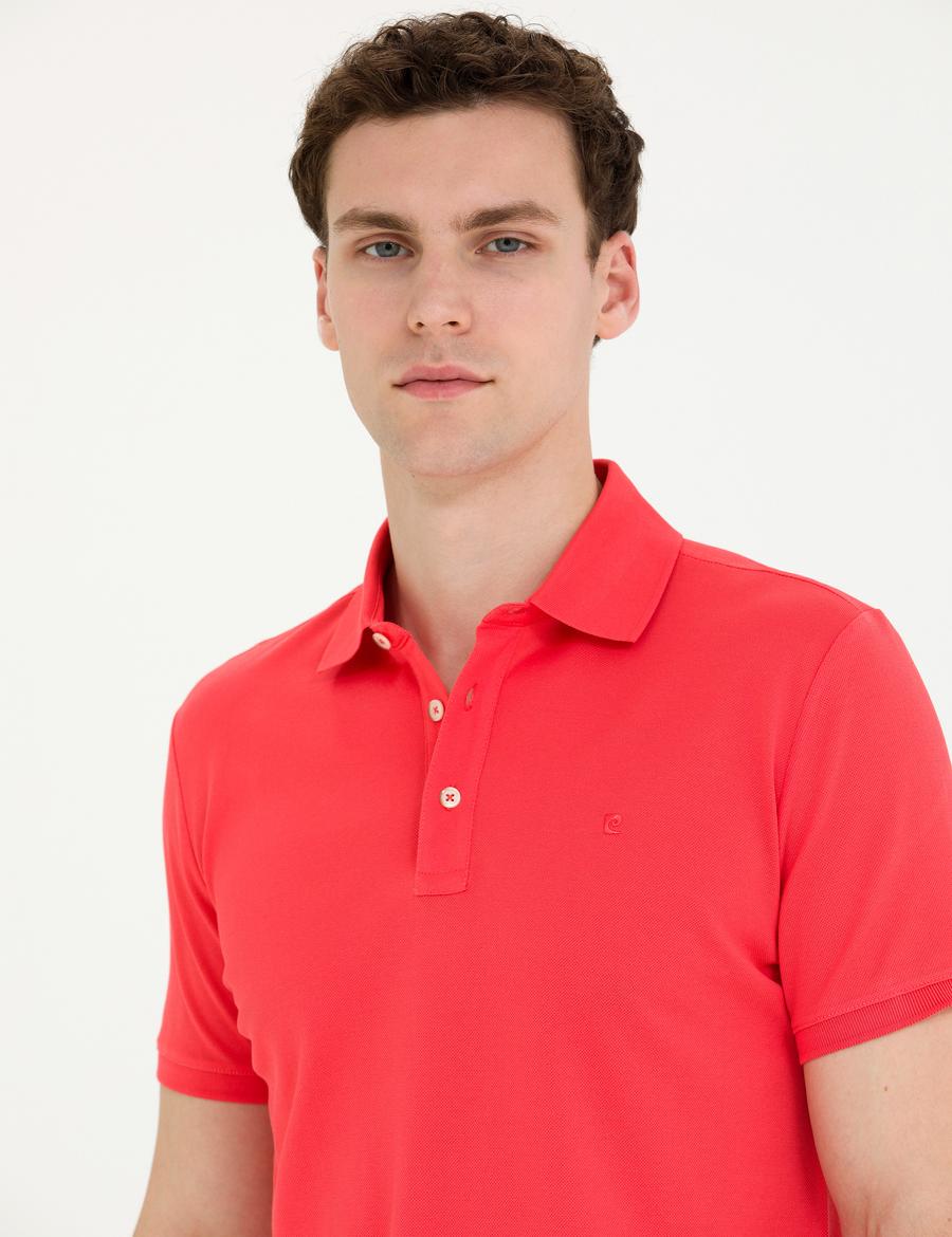 Nar Çiçeği Slim Fit Merserize Tişört