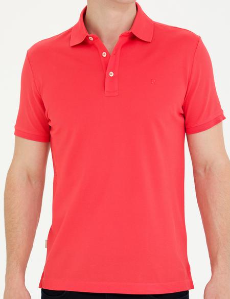 Nar Çiçeği Slim Fit Merserize Tişört - 50274688055