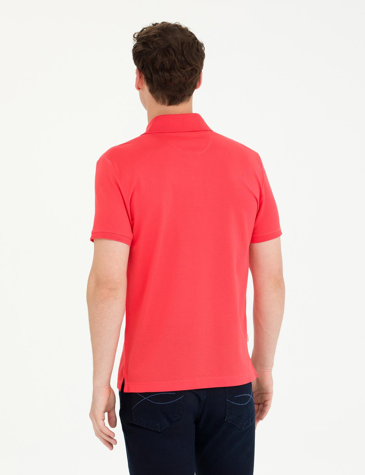 Nar Çiçeği Slim Fit Merserize Tişört - 50274688055