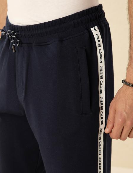 Lacivert Slim Fit Örme Şort - 50292994007