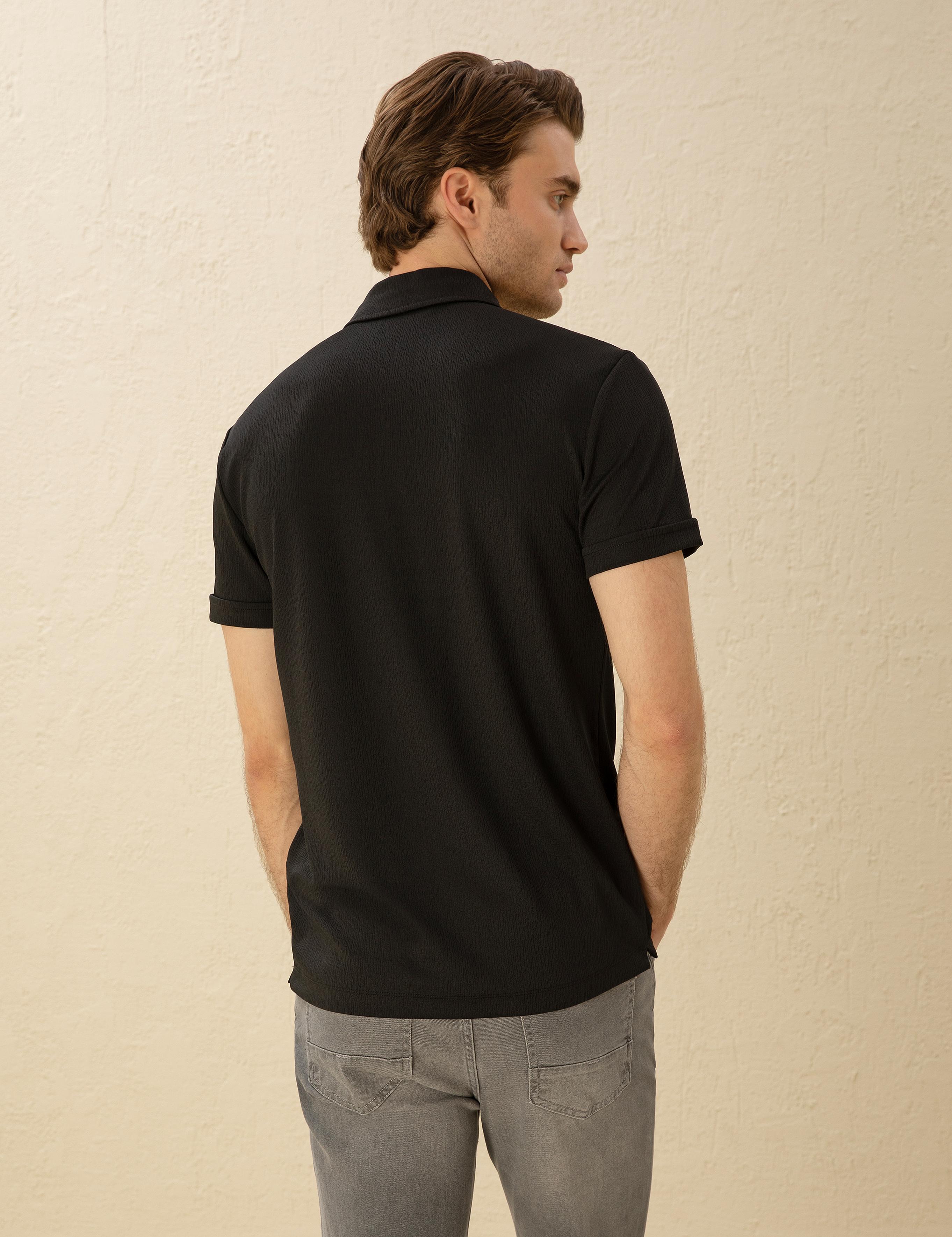 Siyah Slim Fit Tişört