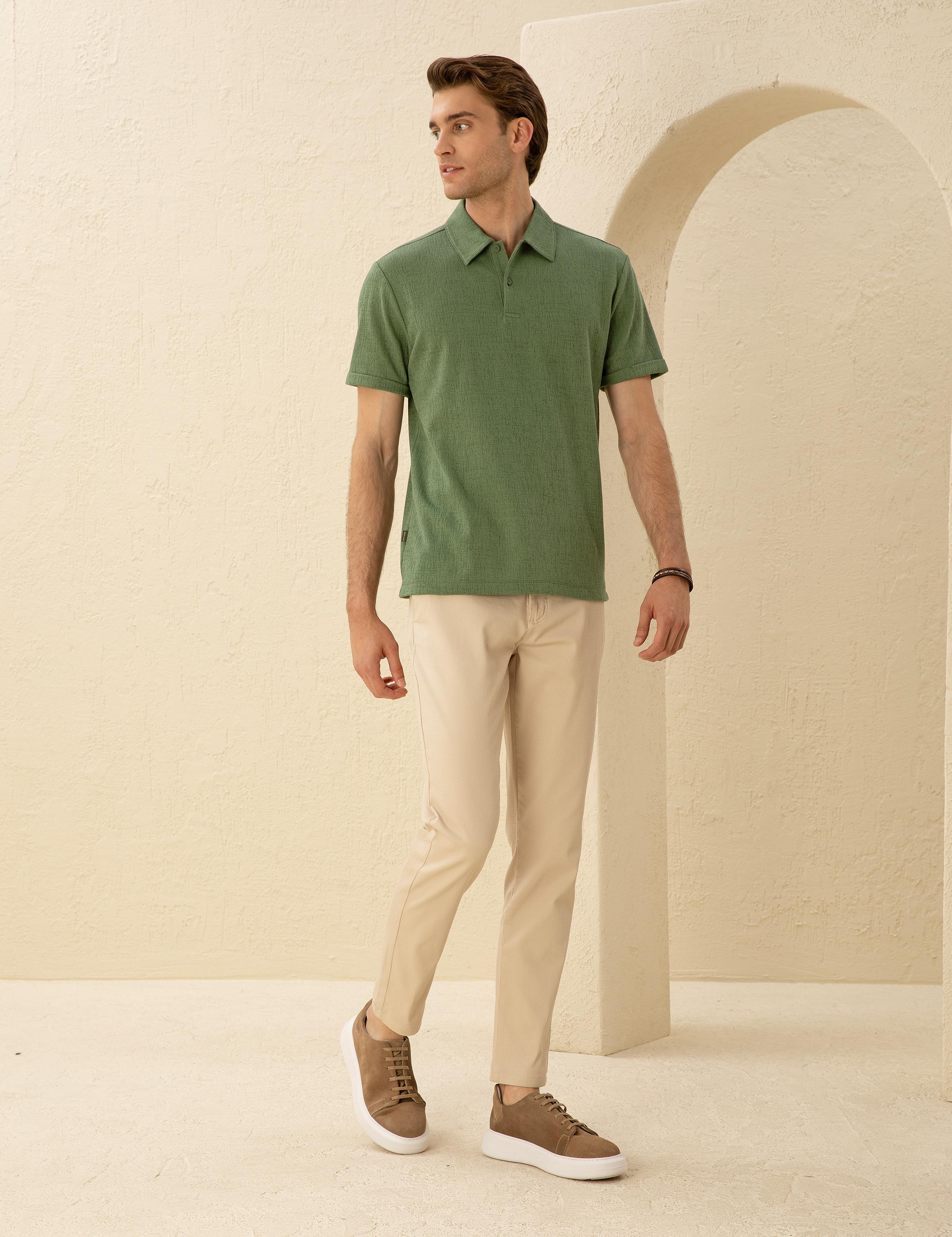 Haki Slim Fit Tişört