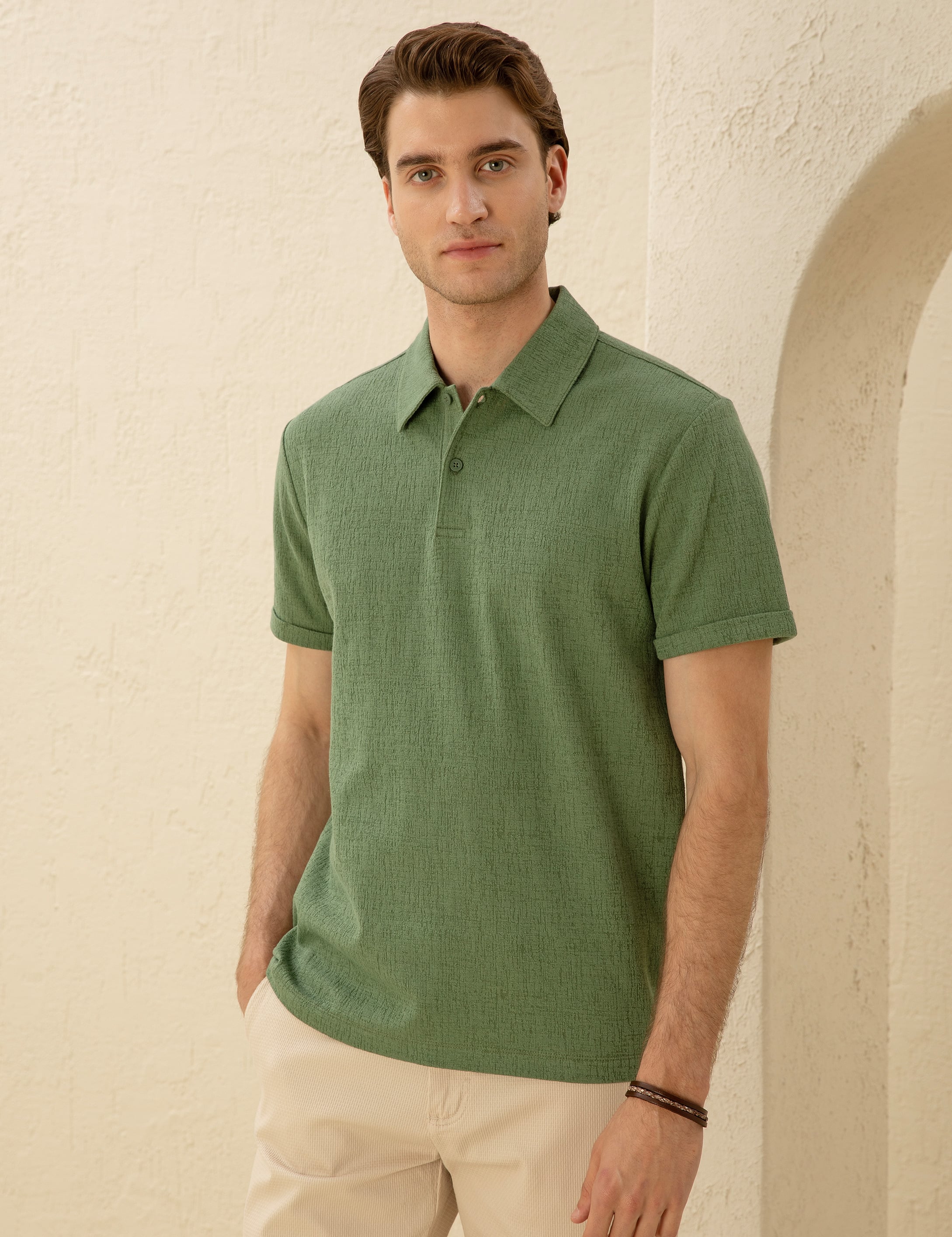 Haki Slim Fit Tişört