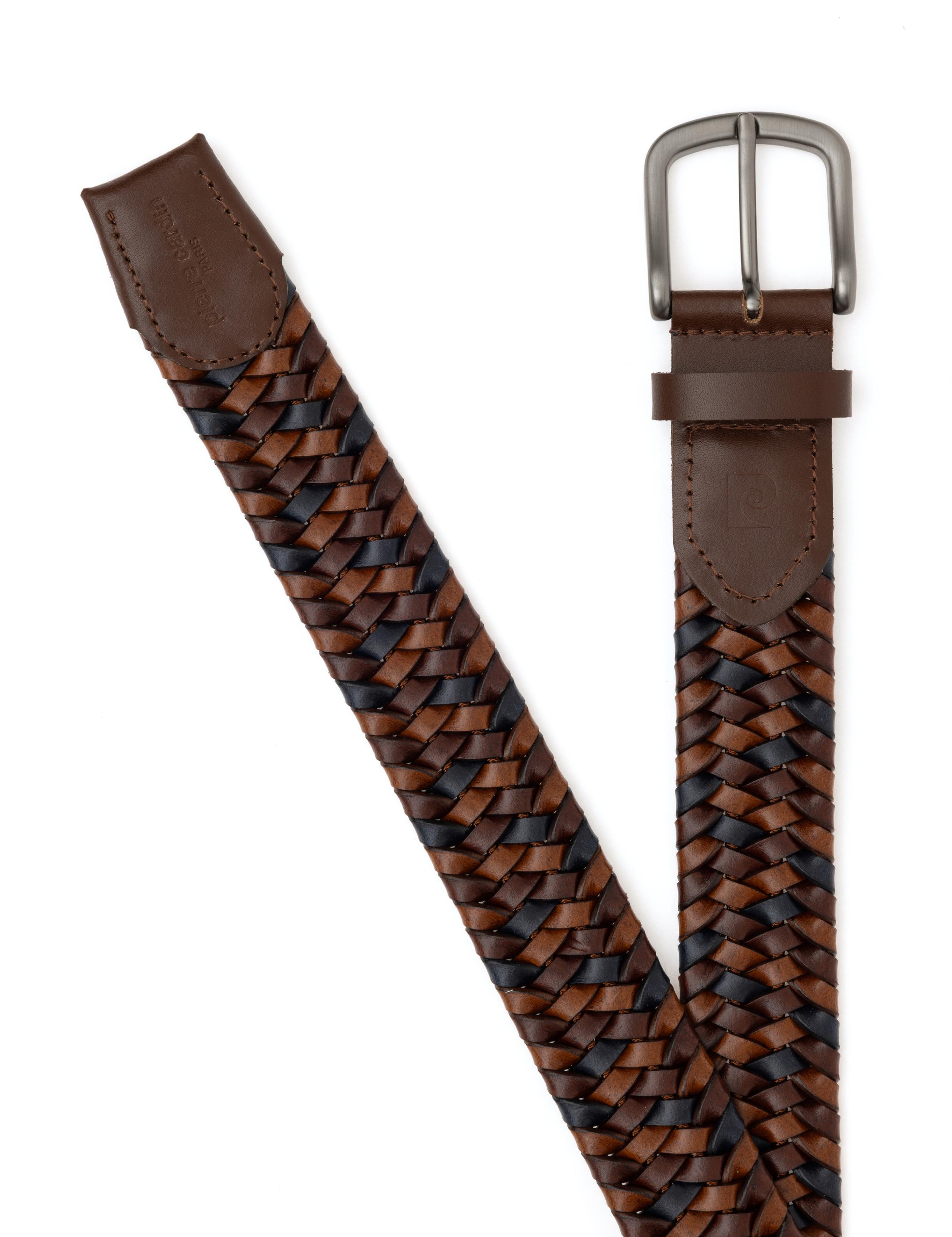 Kahverengi %100 Deri Örgü Kemer