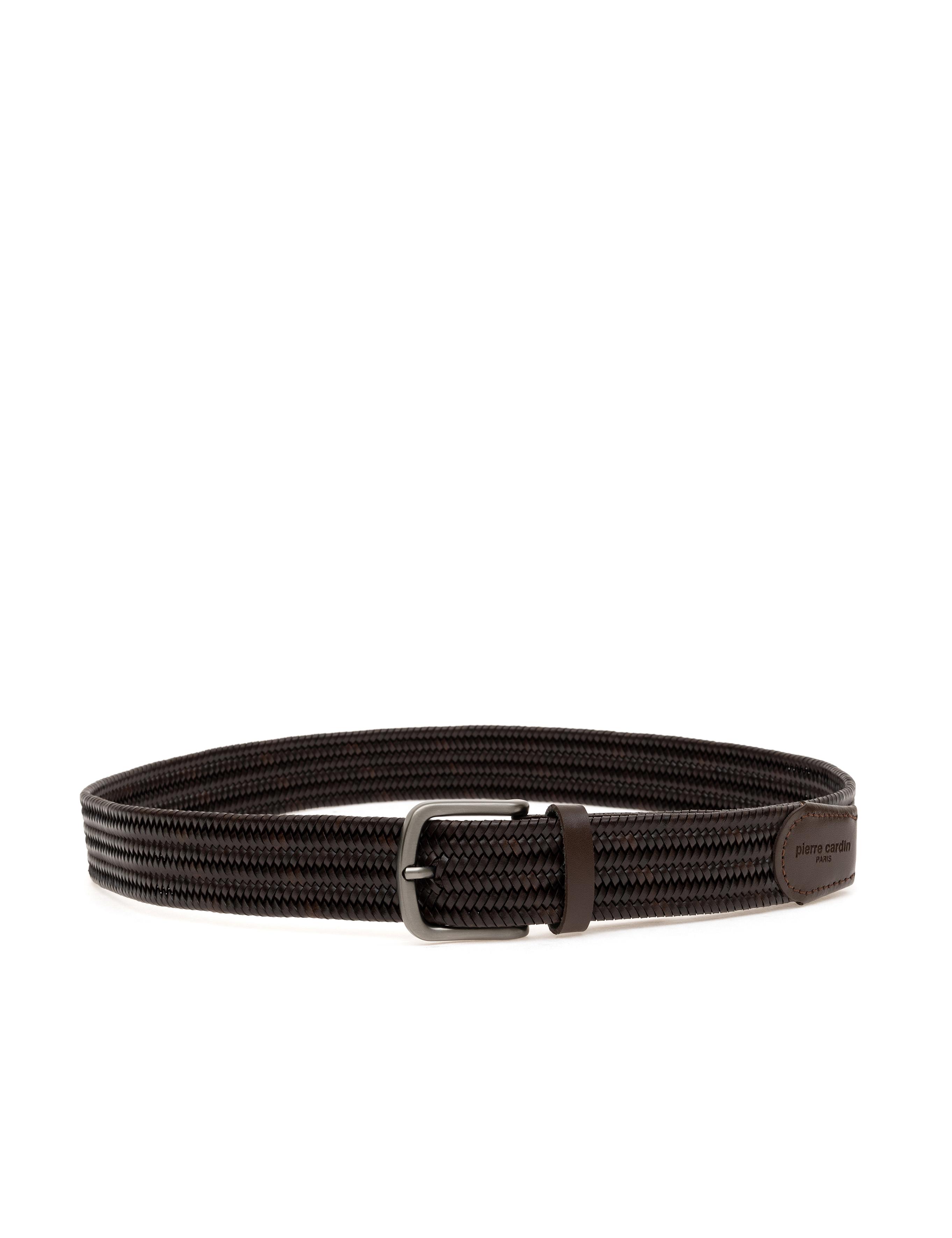 Kahverengi %100 Deri Örgü Kemer