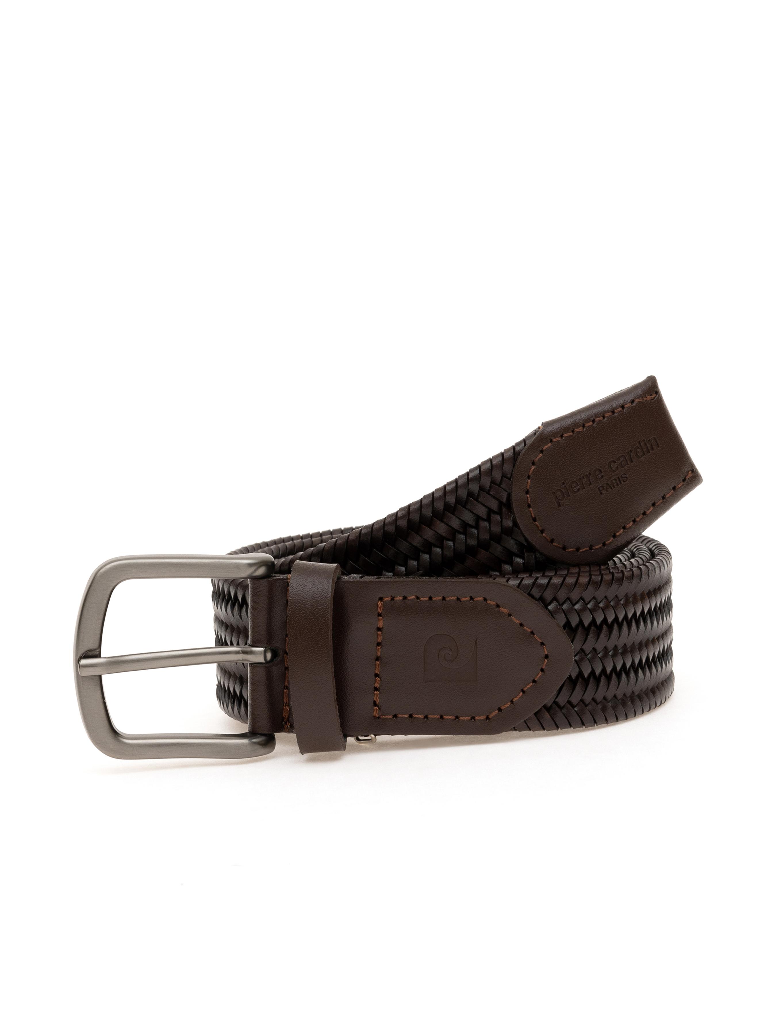 Kahverengi %100 Deri Örgü Kemer