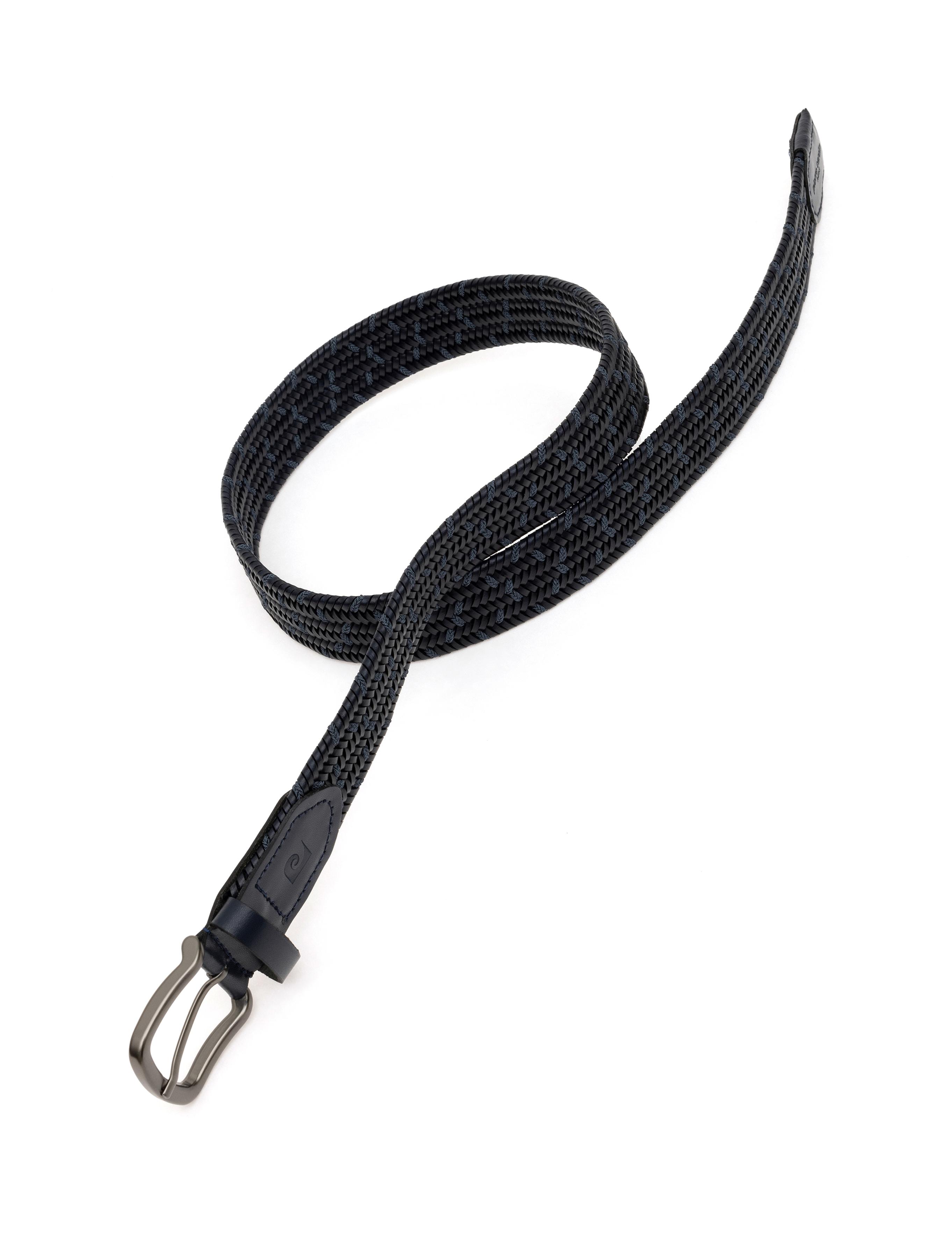 Lacivert %100 Deri Örgü Kemer