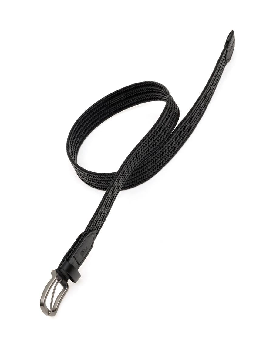 Siyah %100 Deri Örgü Kemer