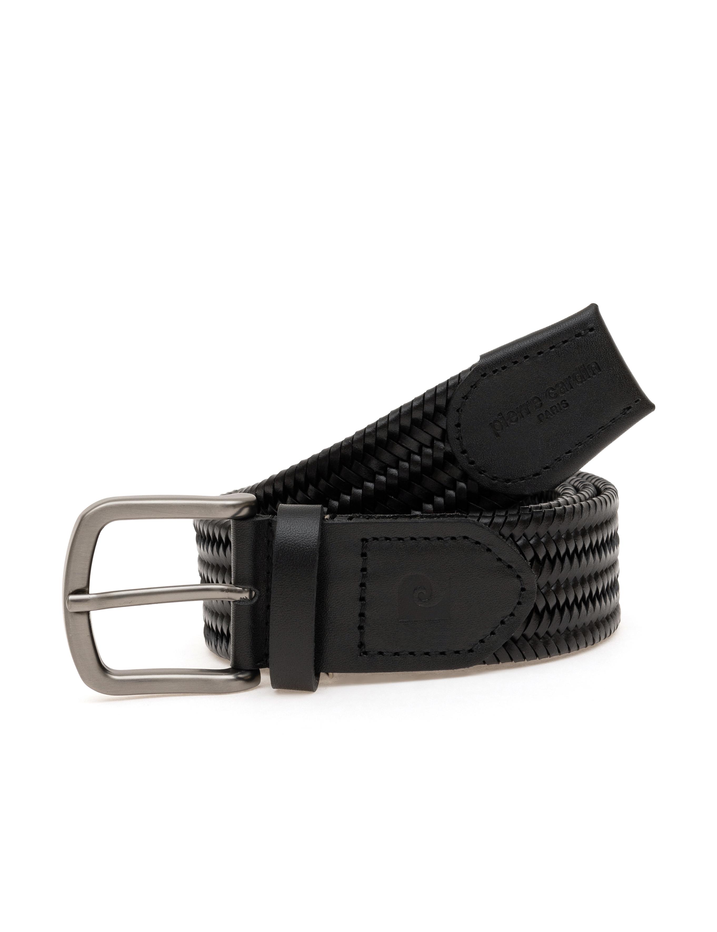 Siyah %100 Deri Örgü Kemer