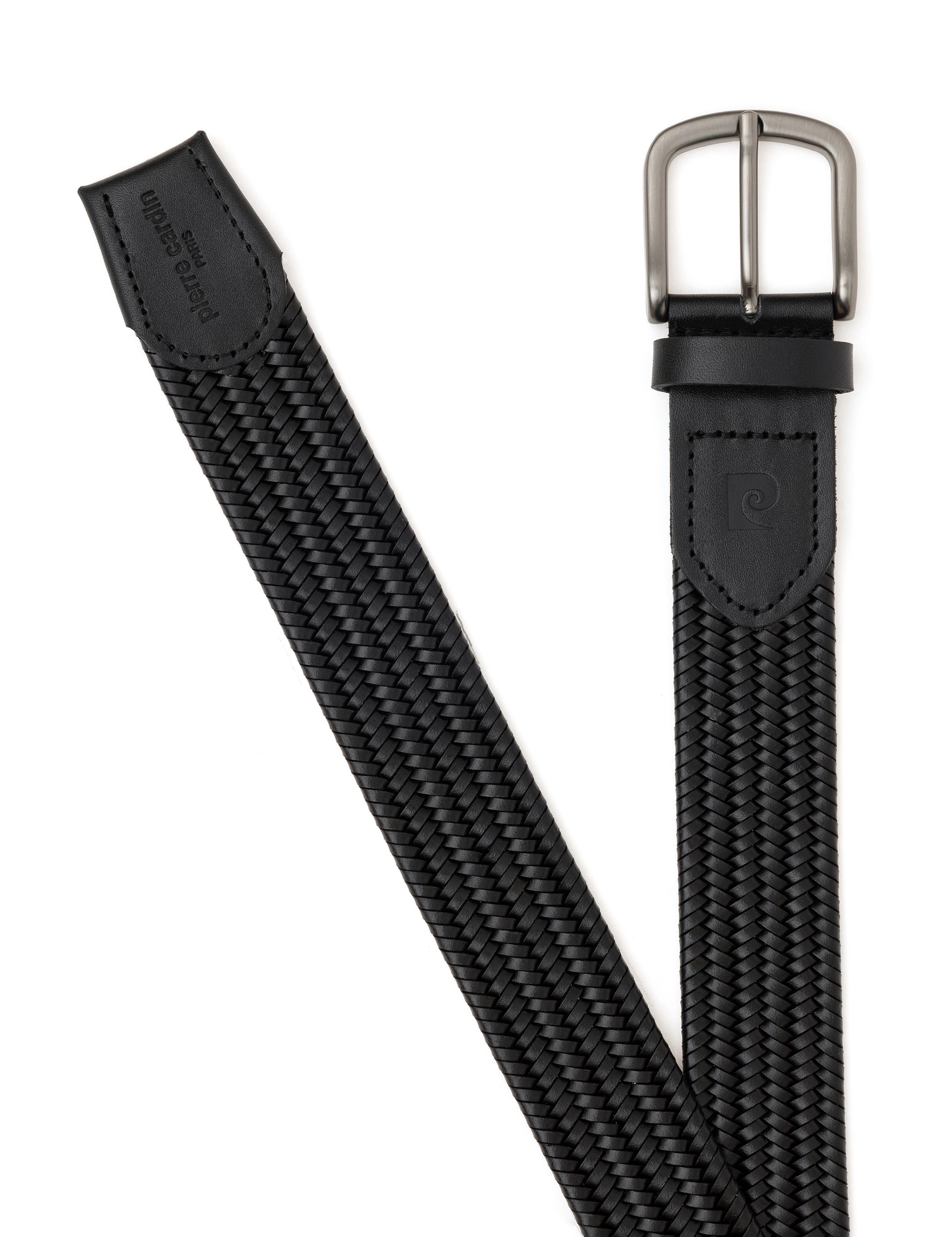 Siyah %100 Deri Örgü Kemer