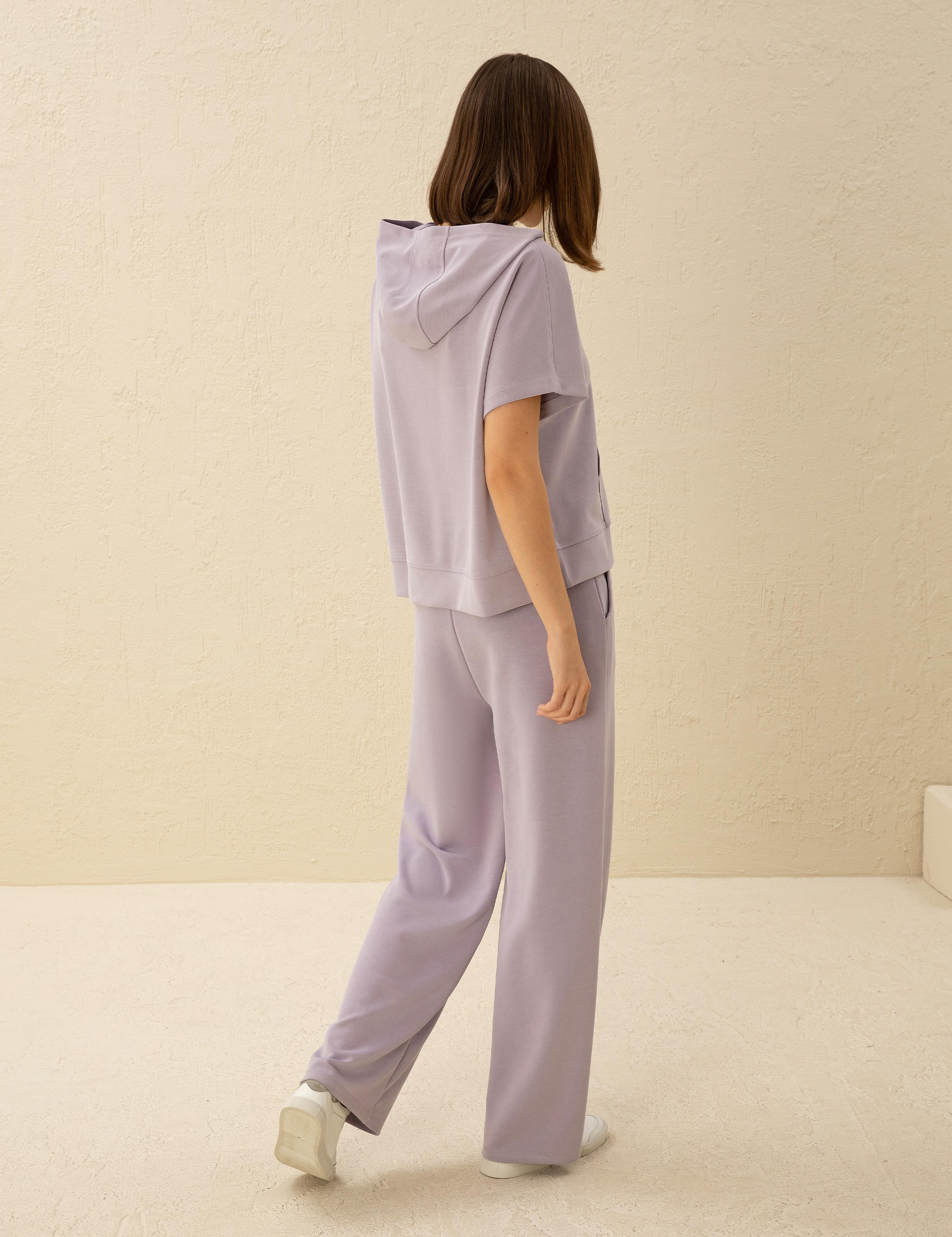 Lila Flare Fit Eşofman Altı