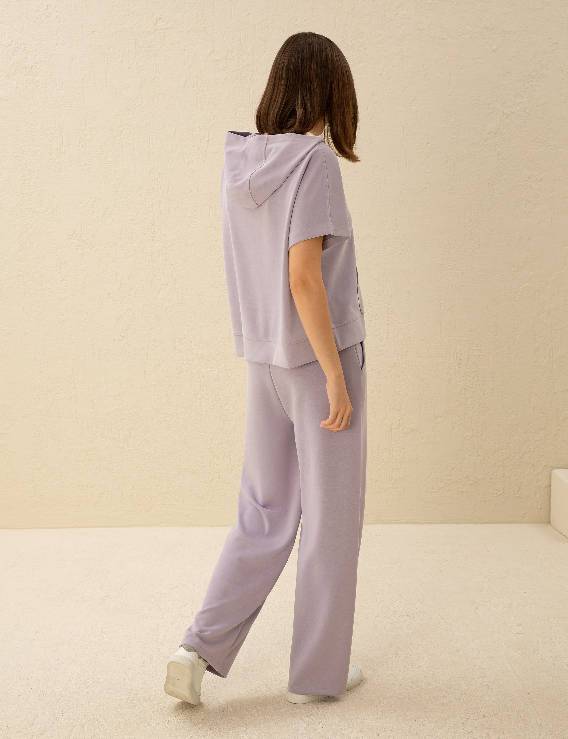 Lila Flare Fit Eşofman Altı