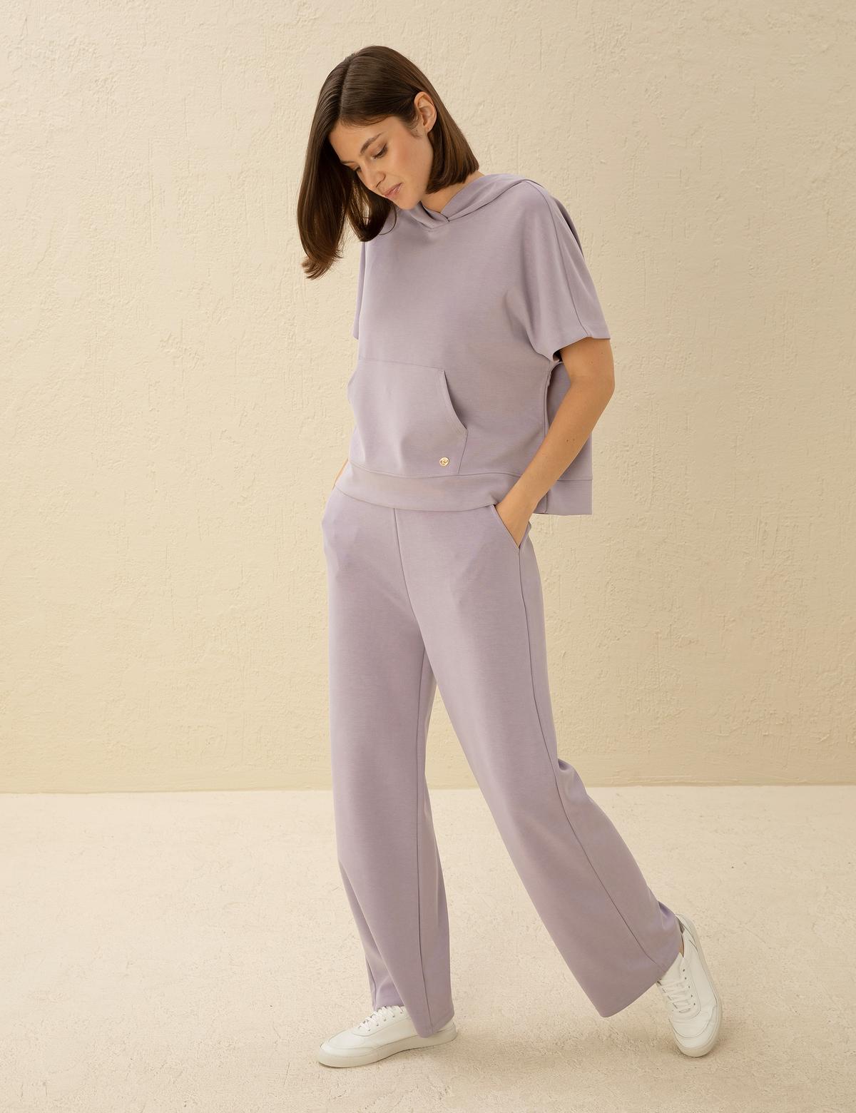 Lila Flare Fit Eşofman Altı - 50263360036