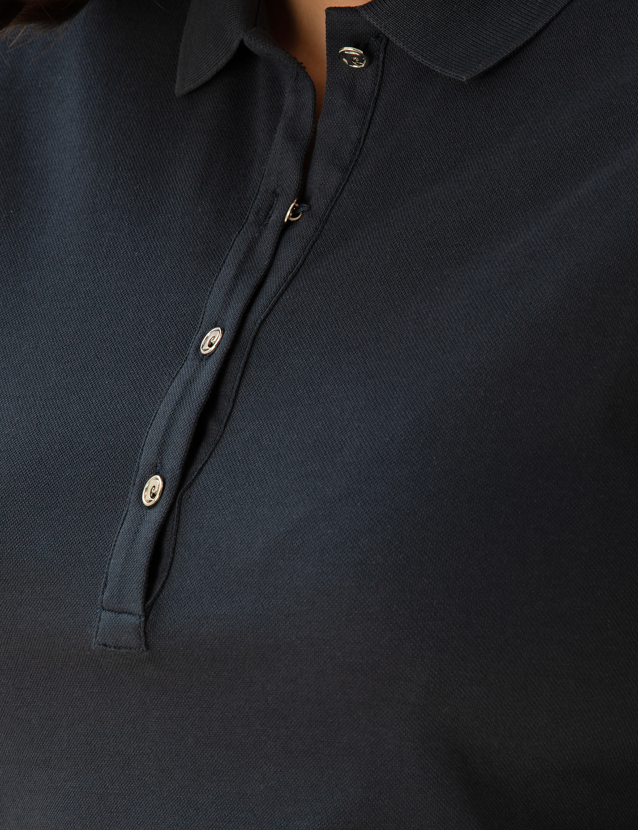 Lacivert Slim Fit Polo Yaka Basic Tişört - Image 7