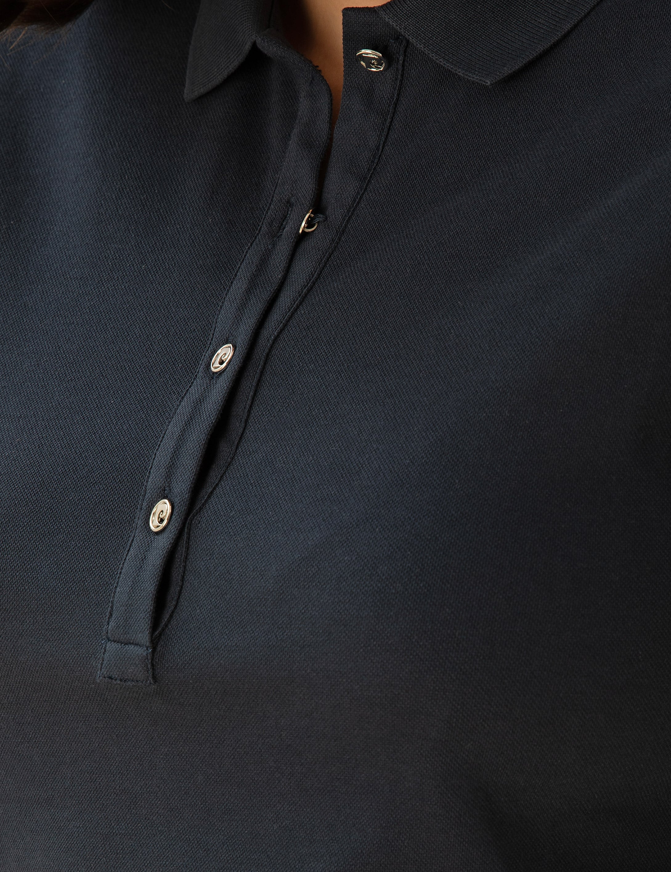 Lacivert Slim Fit Polo Yaka Basic Tişört