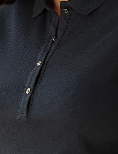 Lacivert Slim Fit Polo Yaka Basic Tişört - 50269520027