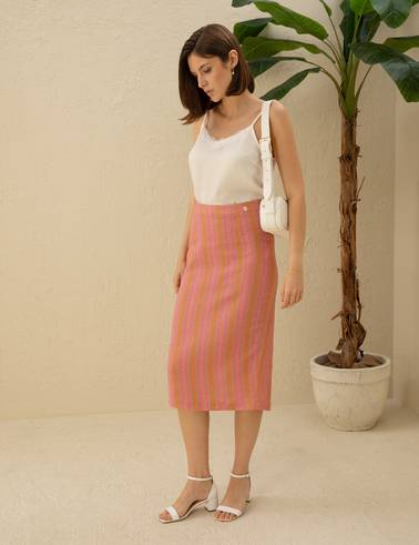 Ekru Cupro Regular Fit Bluz
