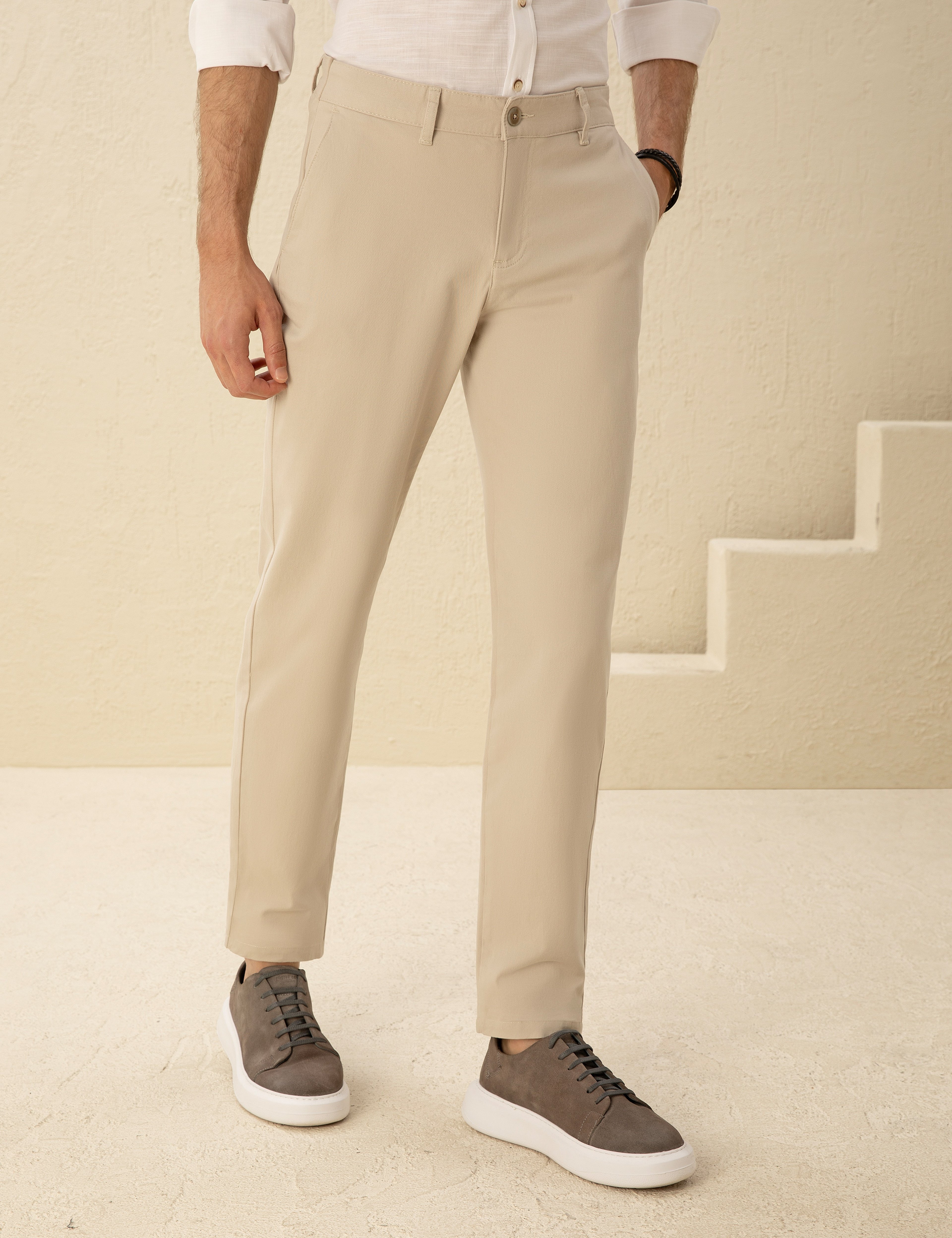 Taş Regular Fit Kanvas Pantolon