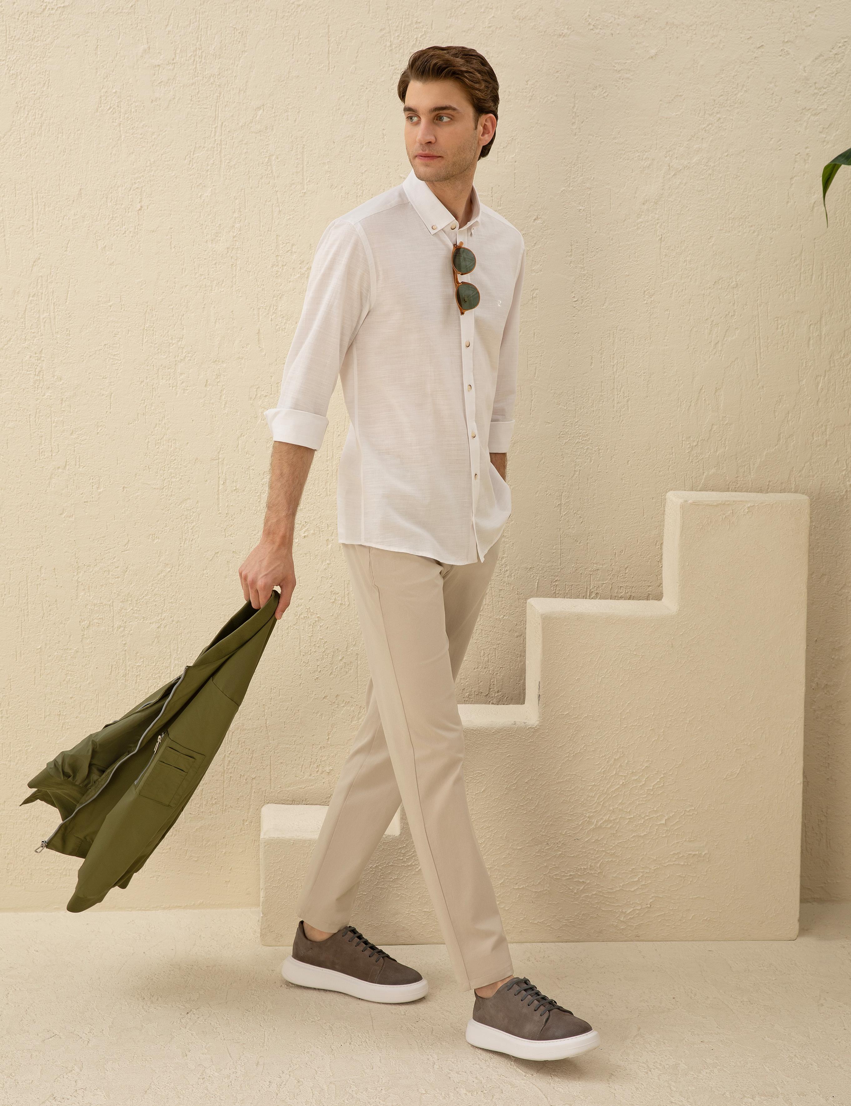 Taş Regular Fit Kanvas Pantolon