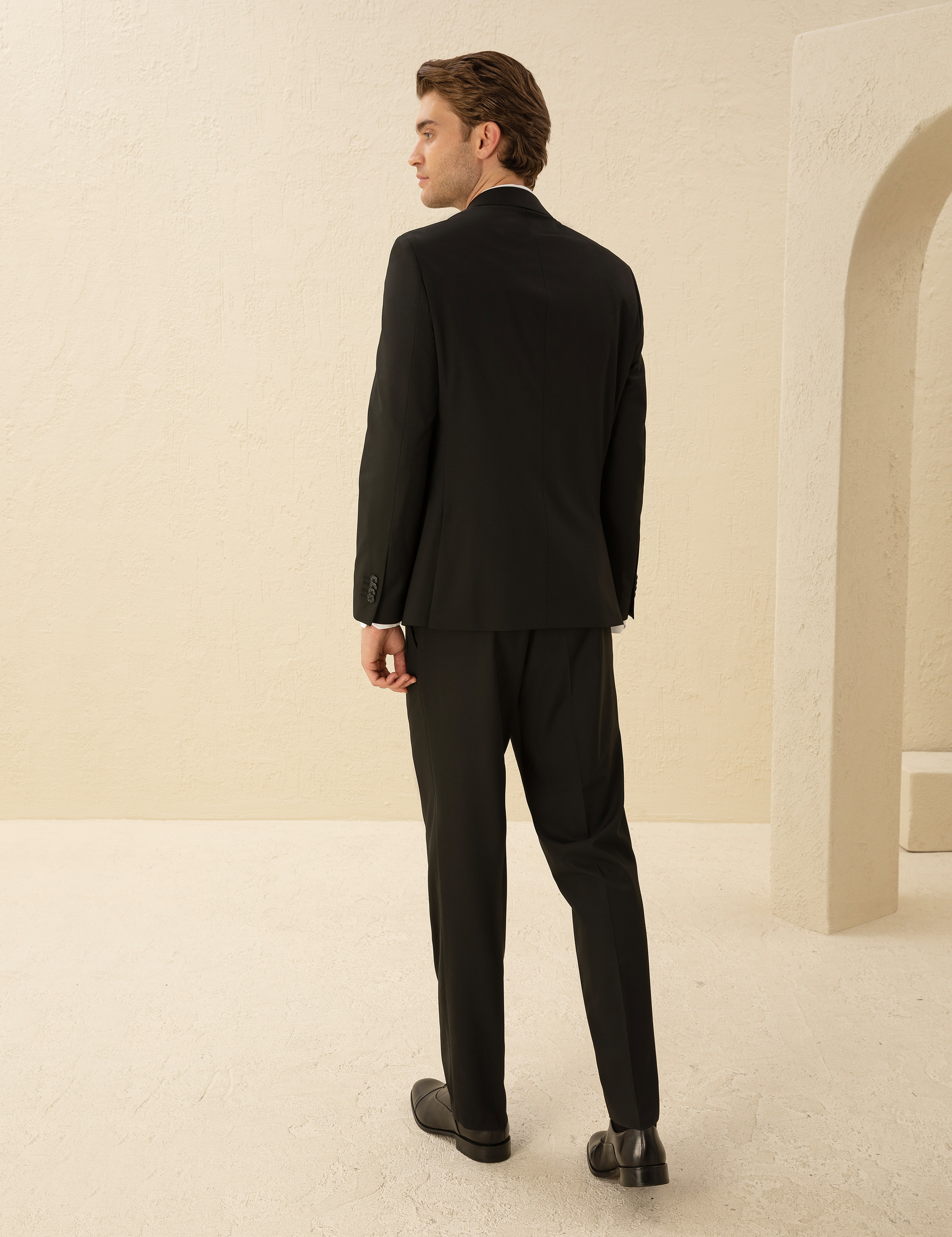 Siyah Slim Fit Takım Elbise - Image 6