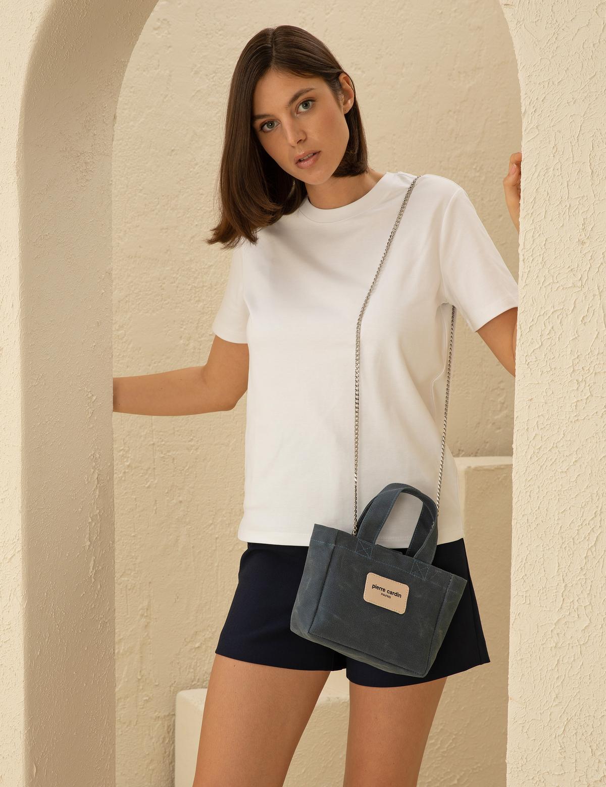 Beyaz Slim Fit Basic Tişört