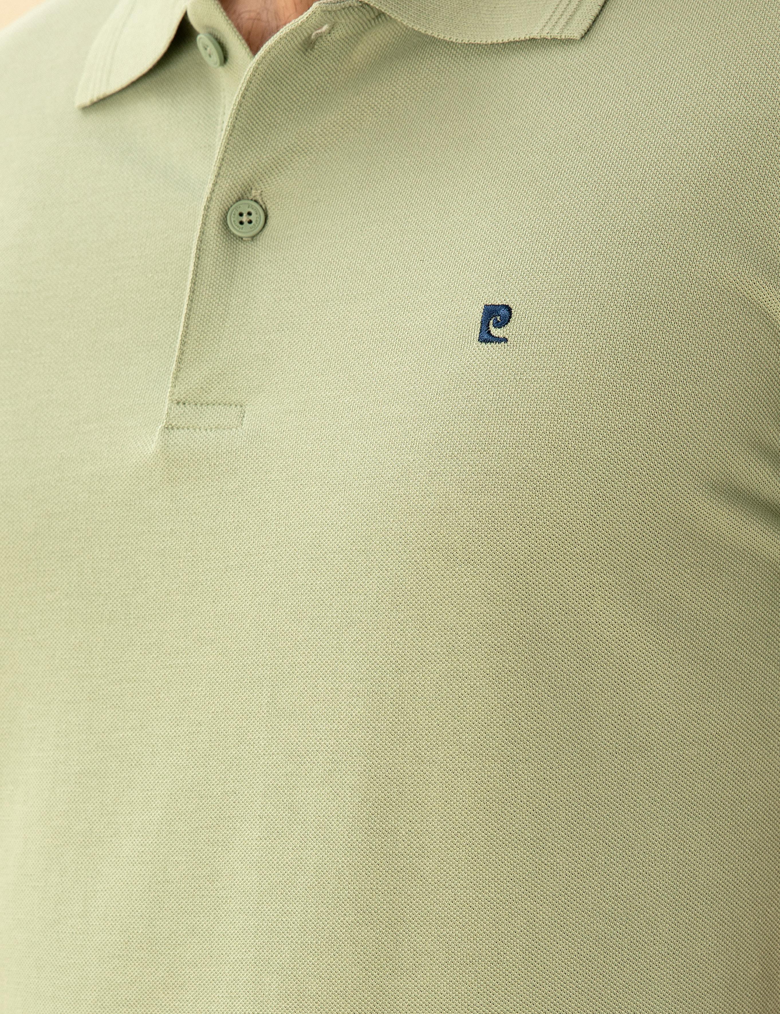 Çağla Yeşili Slim Fit Basic Tişört