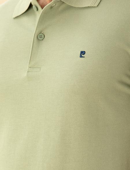 Çağla Yeşili Slim Fit Basic Tişört - 50291625033