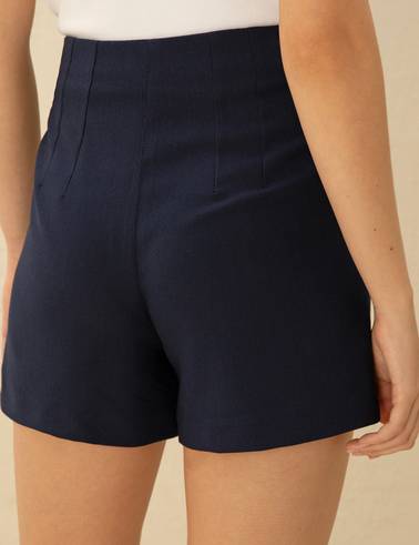Lacivert Regular Fit Bermuda Şort