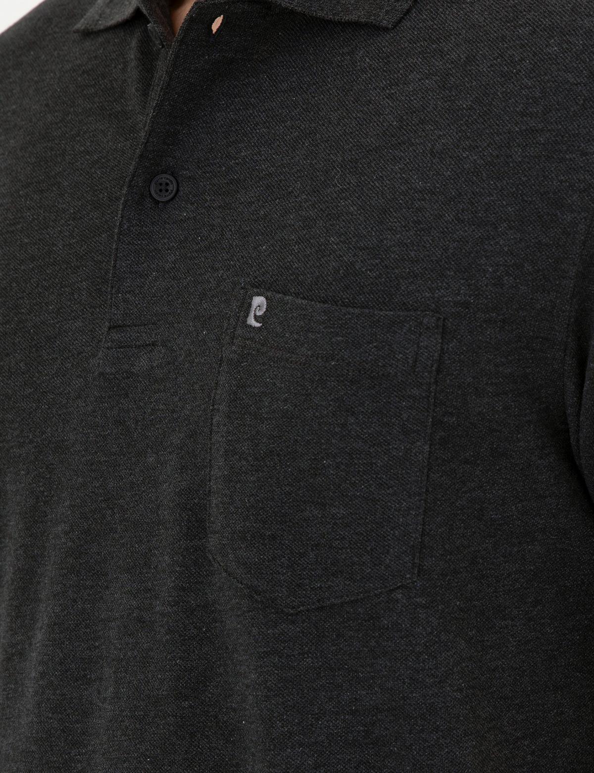 Antrasit Melanj Regular Fit Basic Tişört - 50291576083