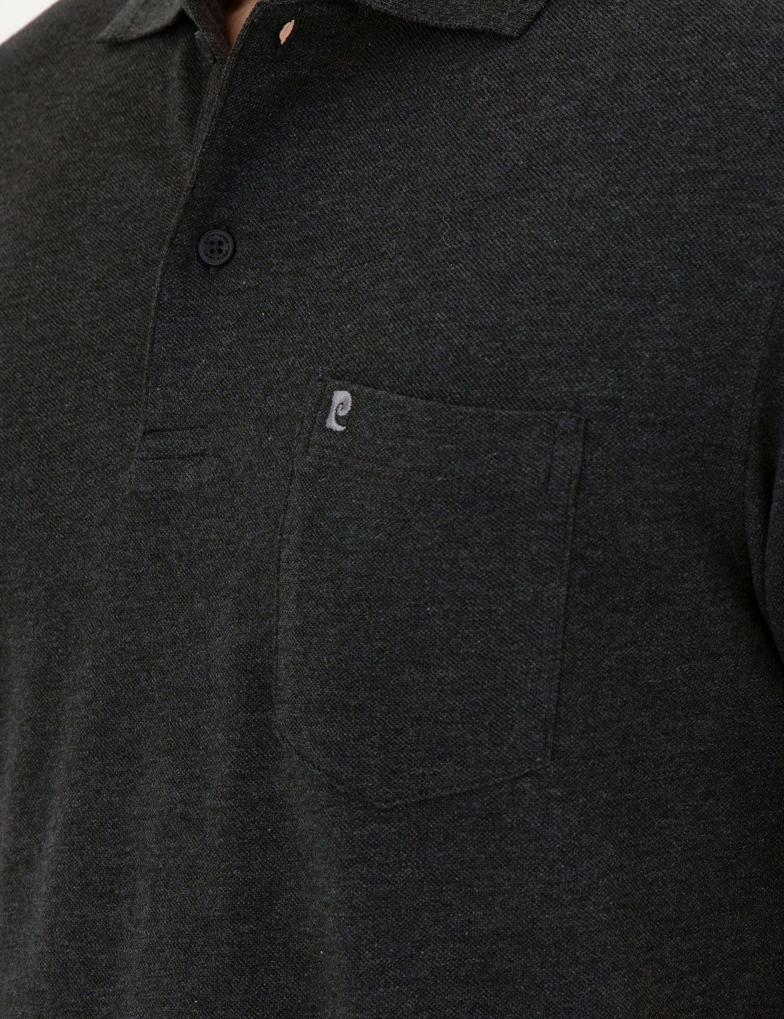 Antrasit Melanj Regular Fit Basic Tişört