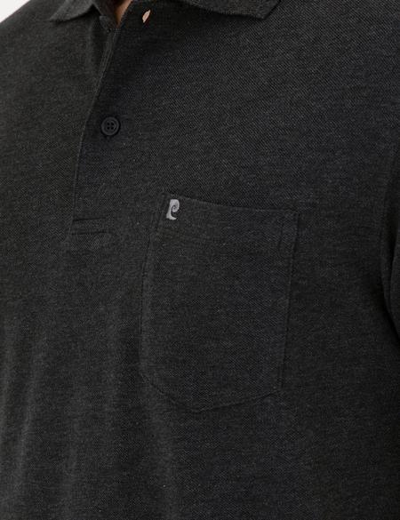 Antrasit Melanj Regular Fit Basic Tişört - 50291576083