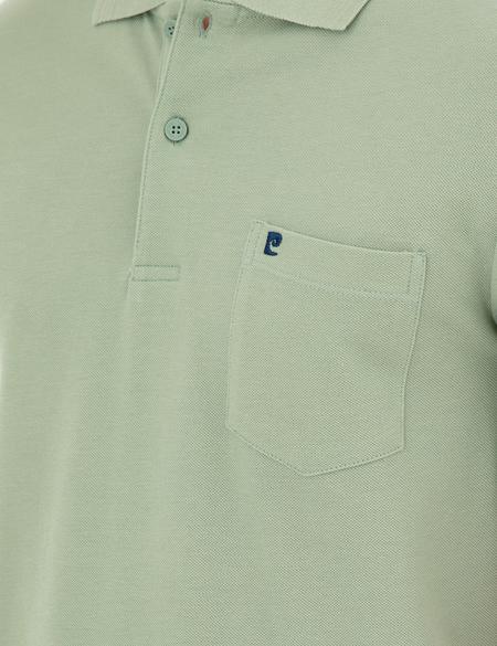 Yeşil Regular Fit Basic Tişört - 50291576021