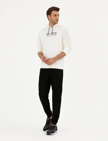 Siyah Slim Fit Eşofman Altı