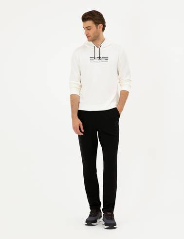 Siyah Slim Fit Eşofman Altı