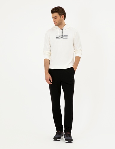 Siyah Slim Fit Eşofman Altı