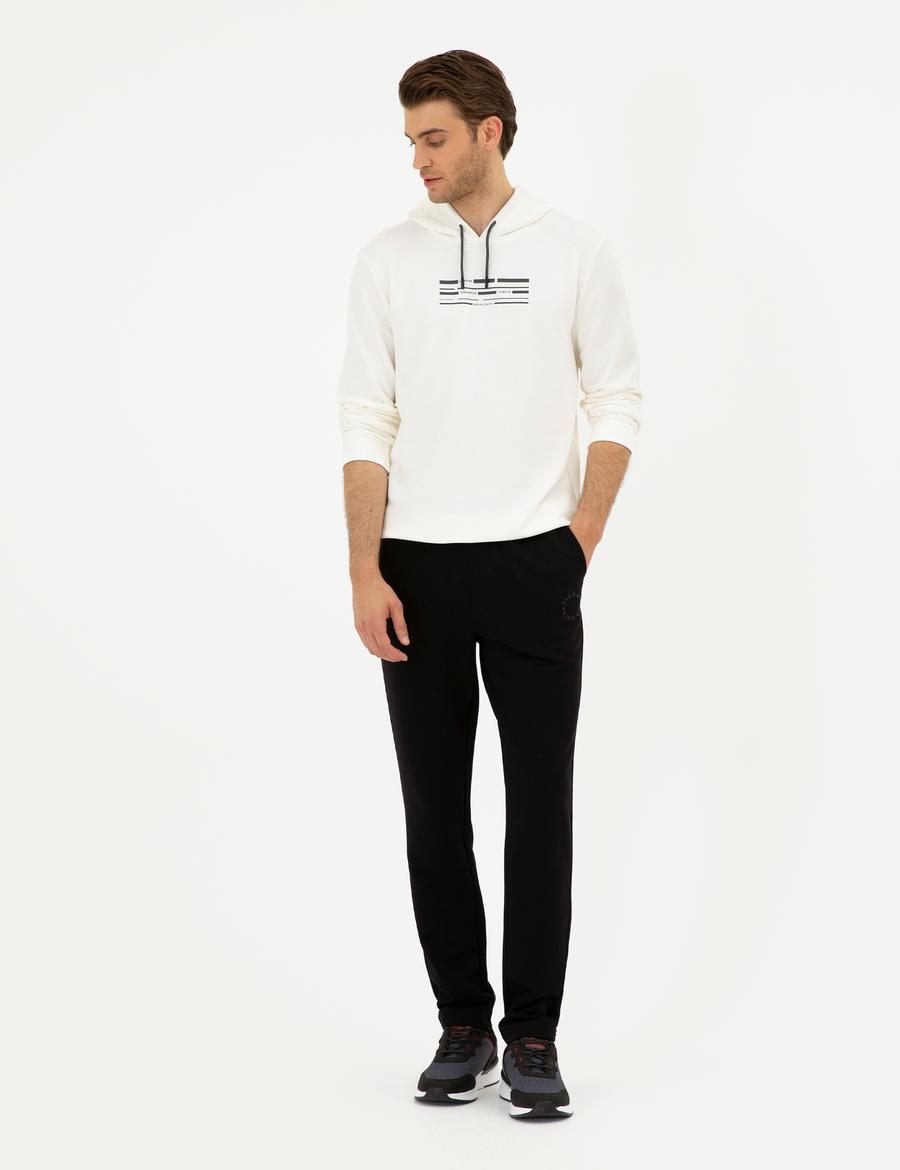 Siyah Slim Fit Eşofman Altı
