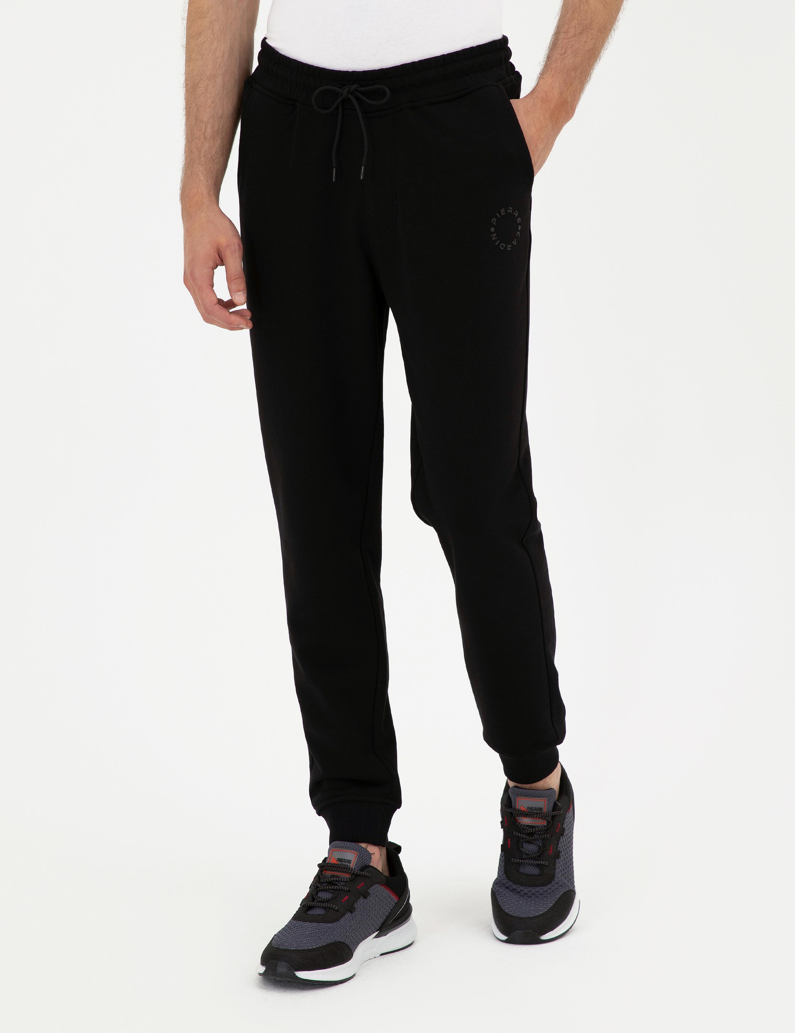 Siyah Slim Fit Eşofman Altı