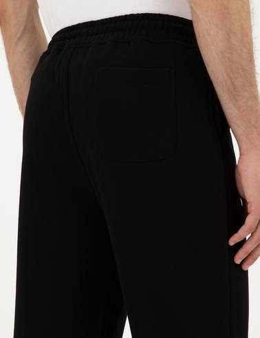 Siyah Slim Fit Eşofman Altı