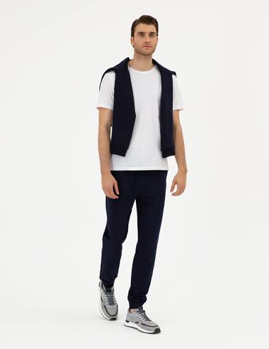 Lacivert Slim Fit Eşofman Altı