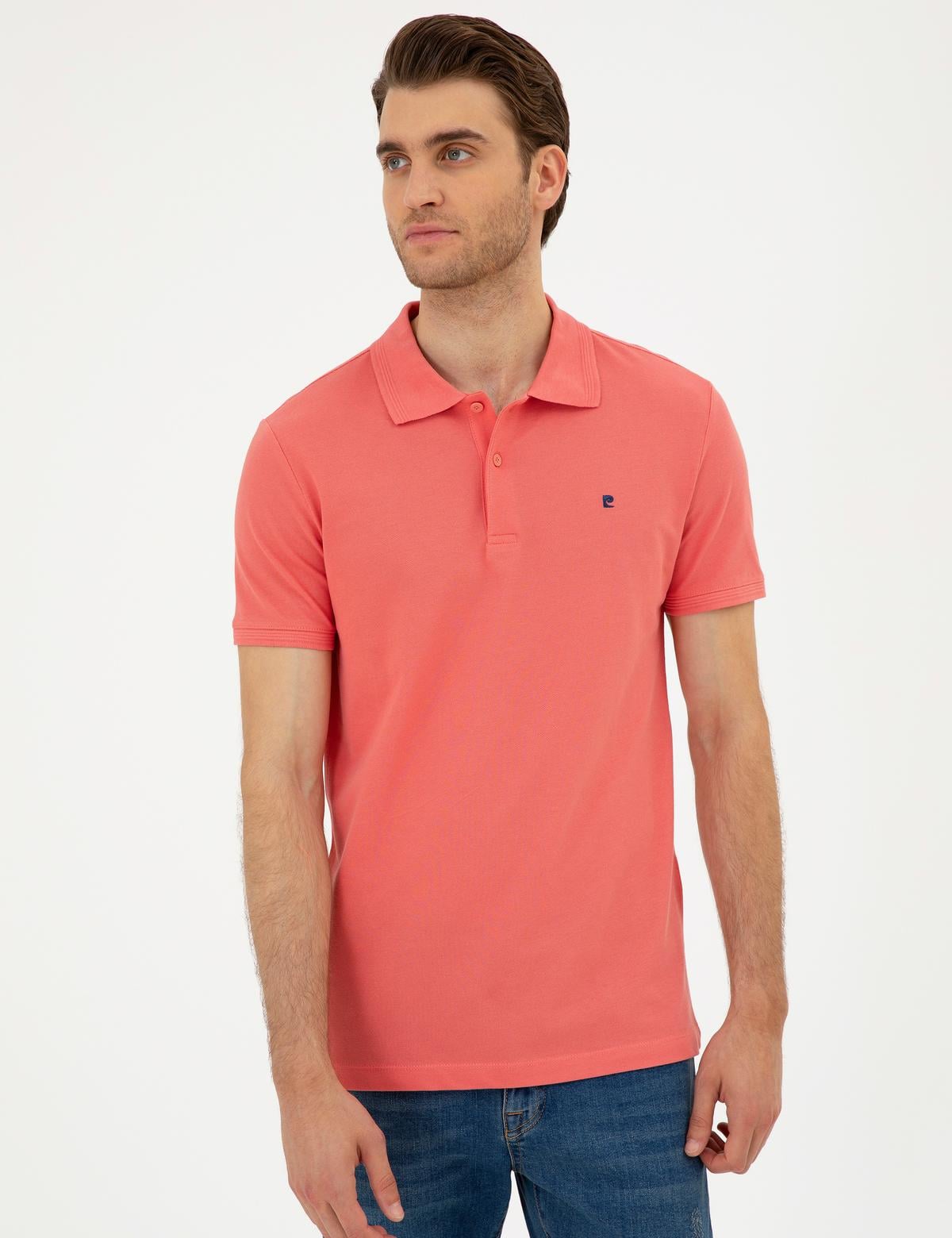 Mercan Slim Fit %100 Pamuk Polo Yaka Basic Tişört - 50291625210
