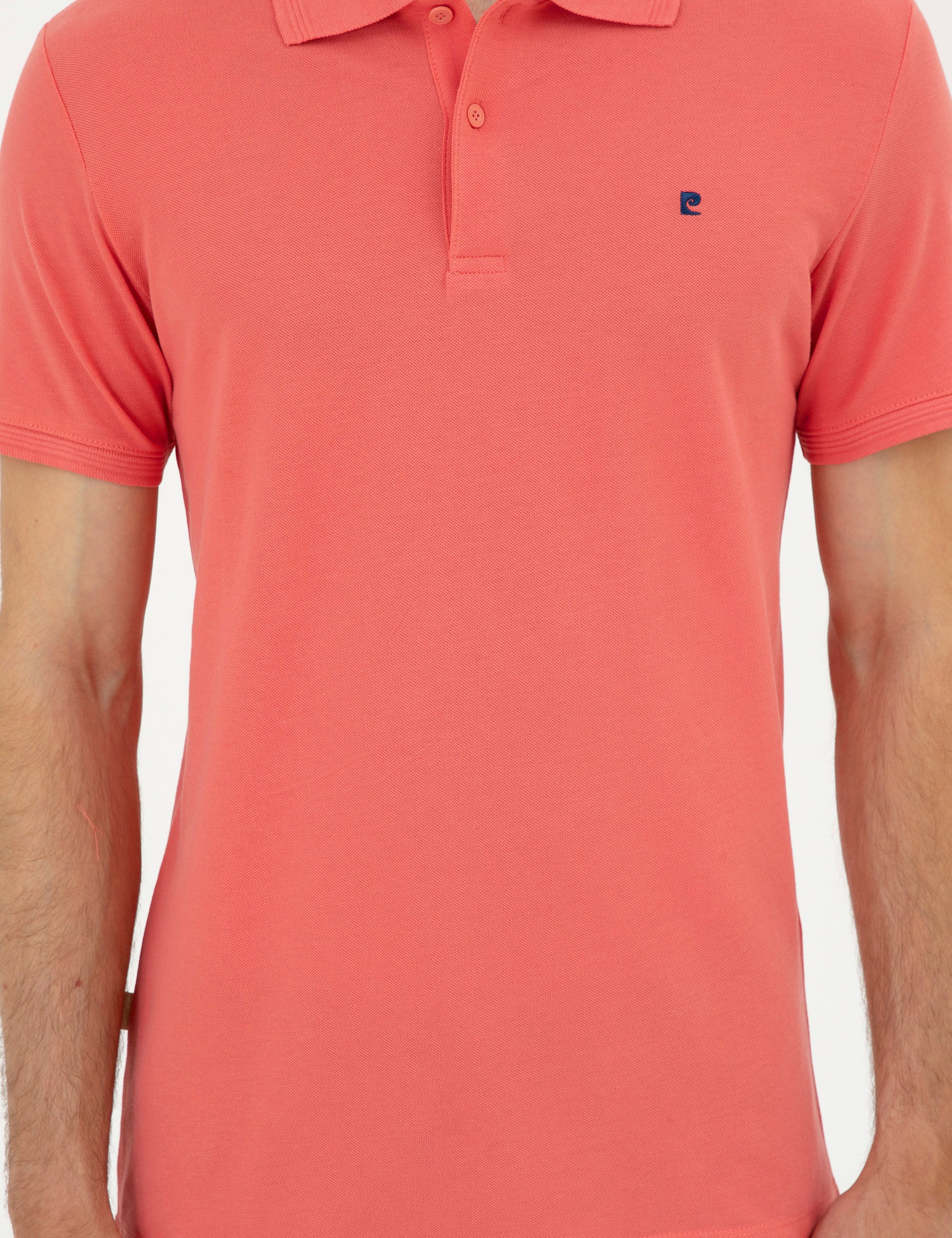 Mercan Slim Fit %100 Pamuk Polo Yaka Basic Tişört - Image 6