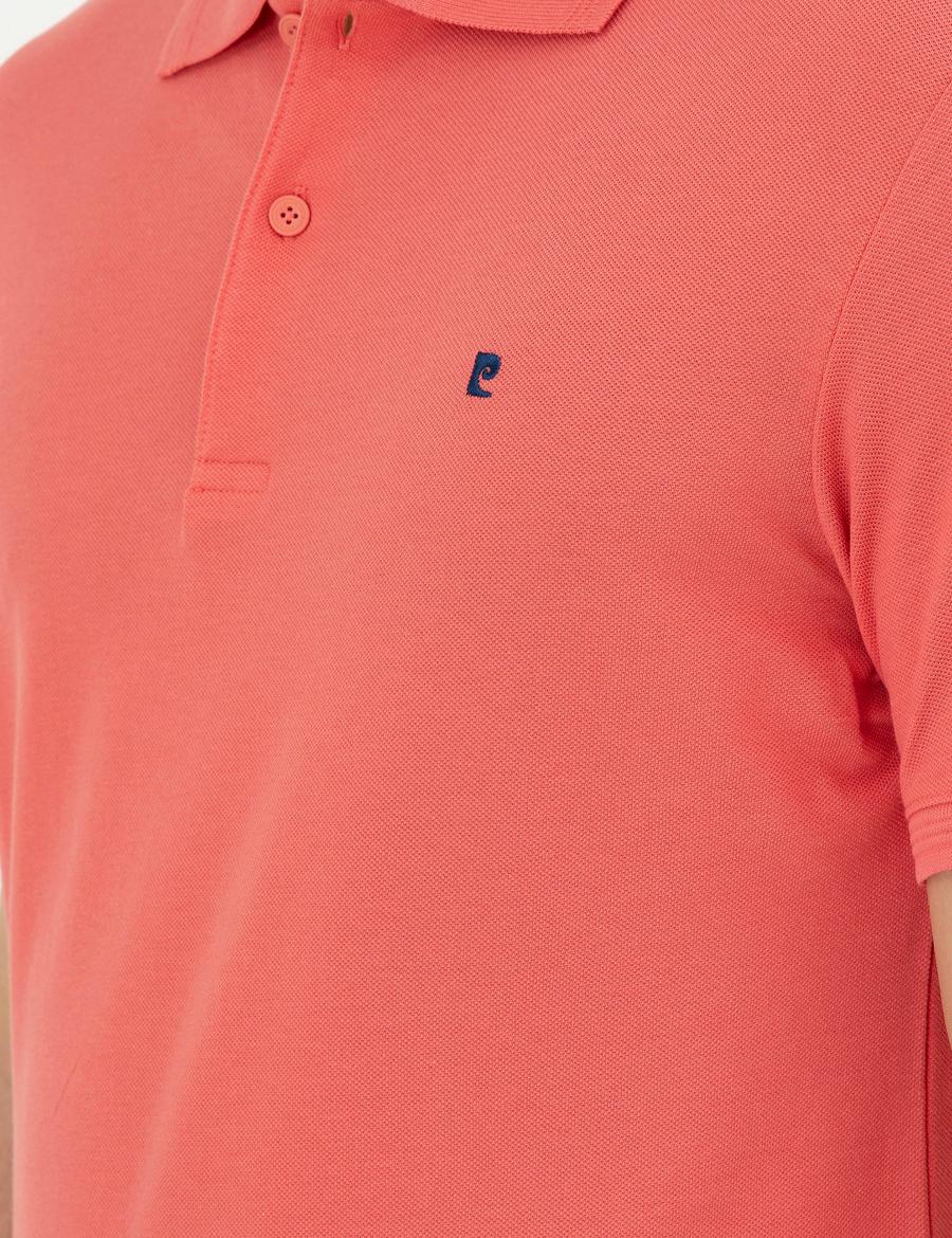 Mercan Slim Fit %100 Pamuk Polo Yaka Basic Tişört