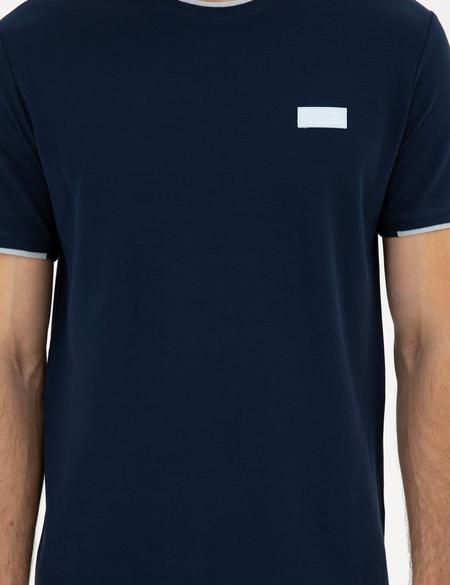 Lacivert Slim Fit Tişört - 50296578001