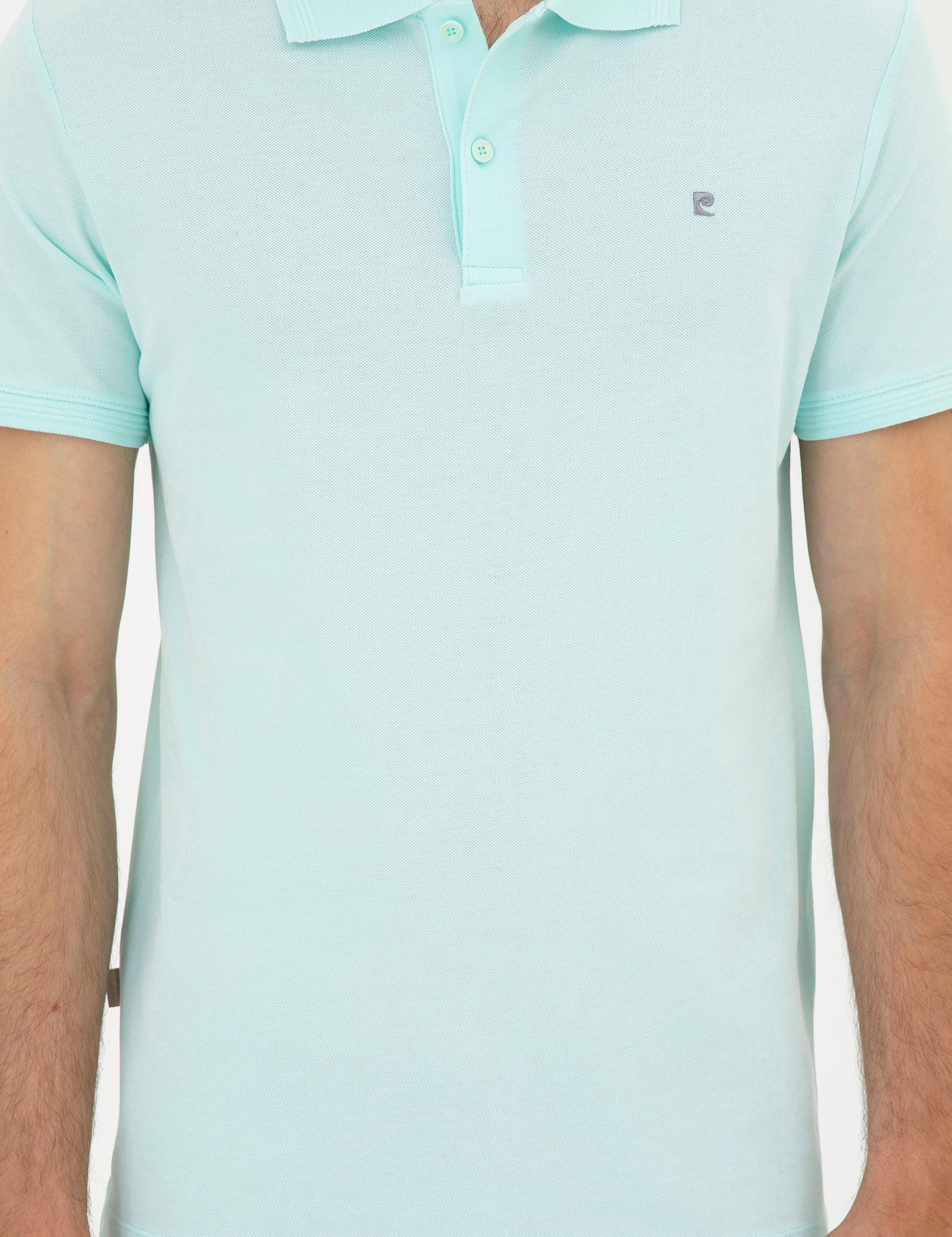 Su Yeşili Slim Fit Basic Tişört