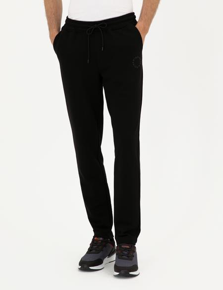 Siyah Slim Fit Eşofman Altı - 50295680007