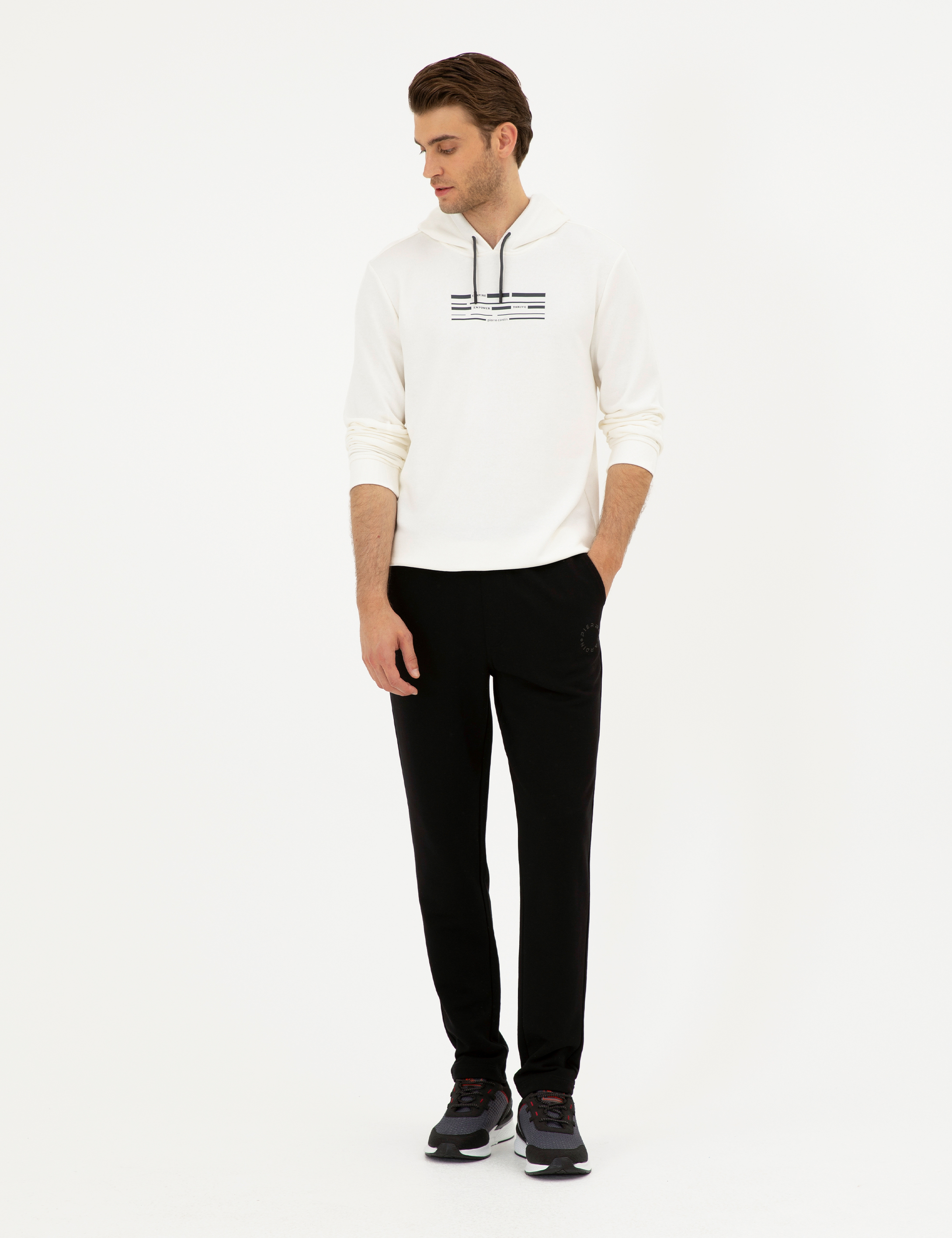 Siyah Slim Fit Eşofman Altı - Image 3