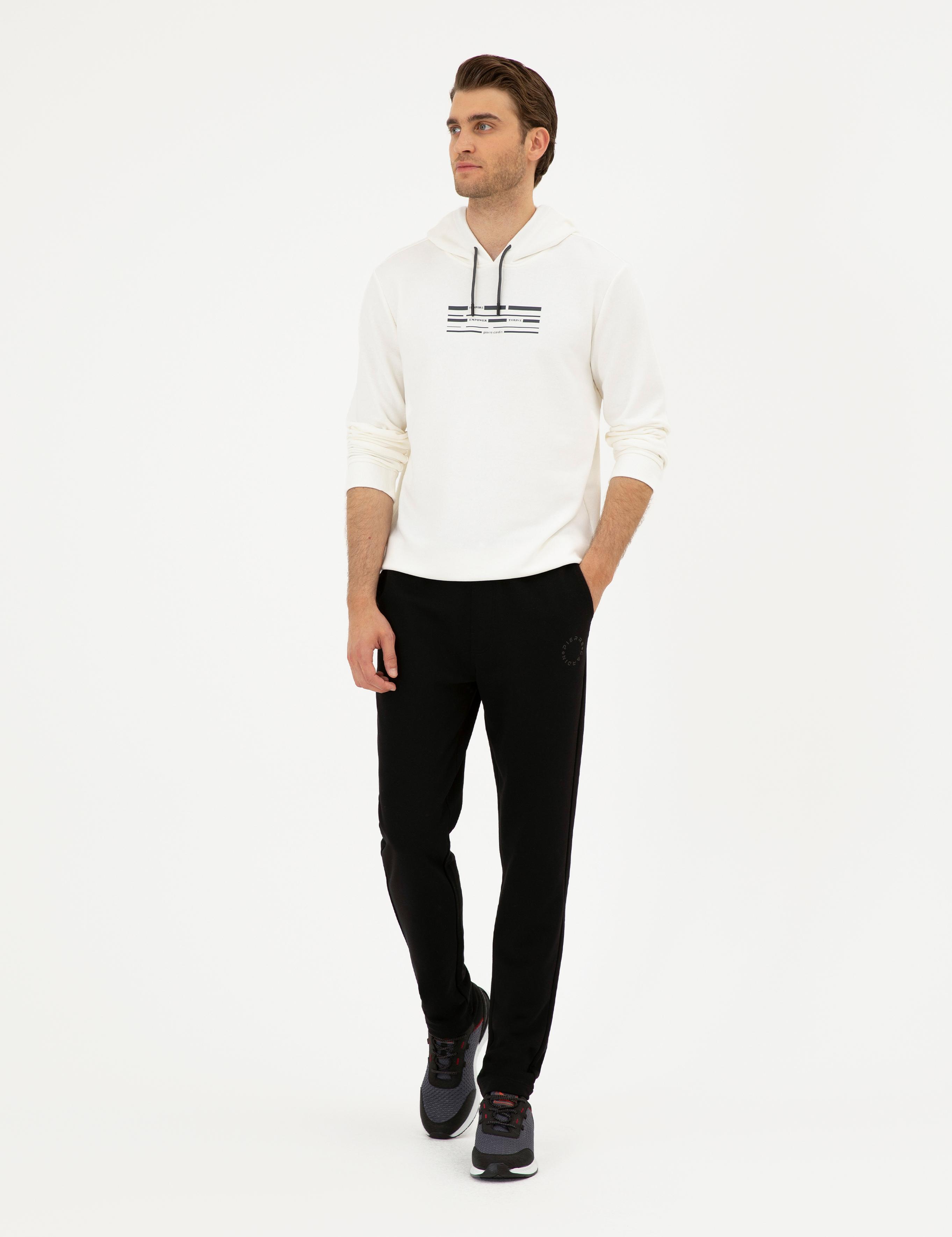 Siyah Slim Fit Eşofman Altı