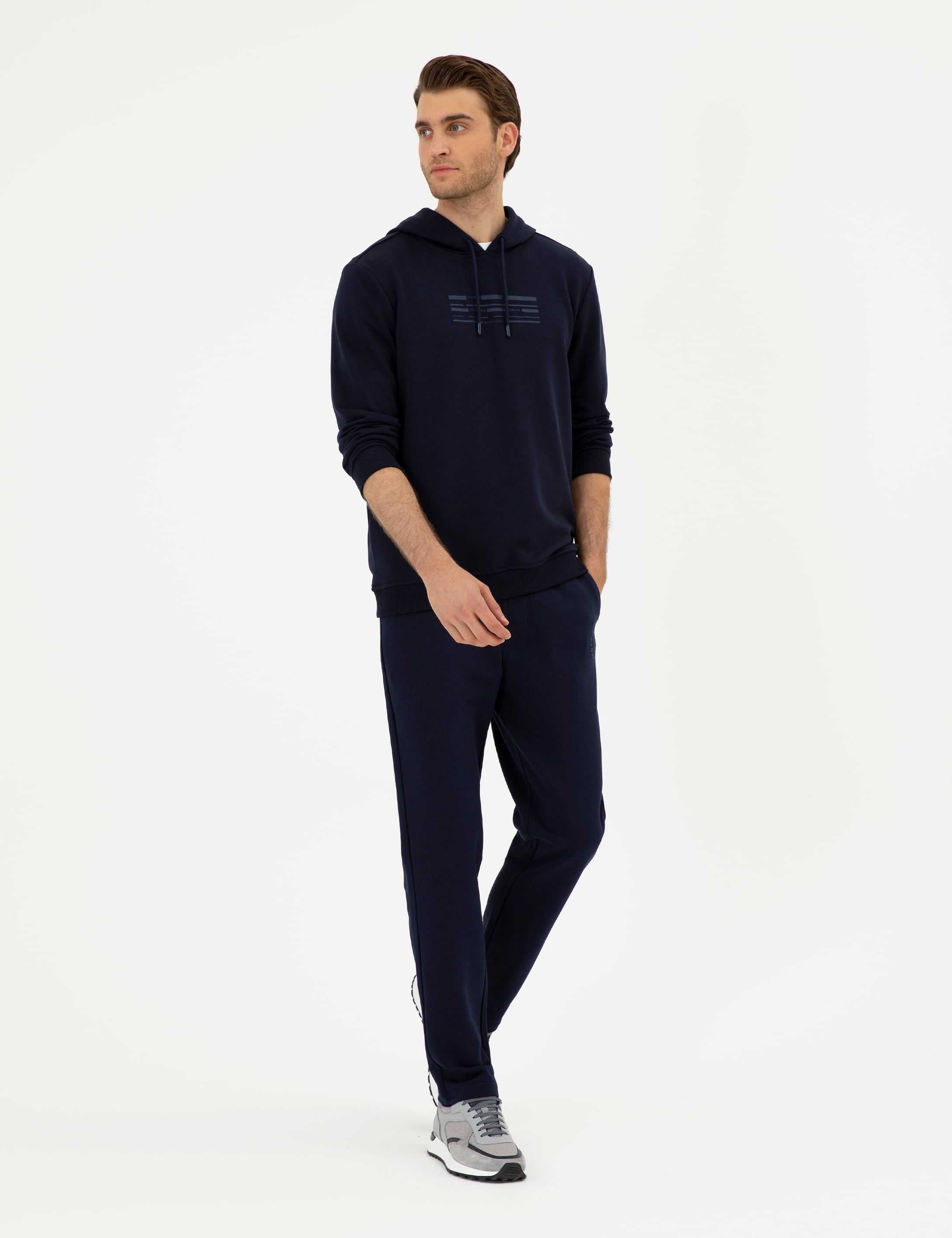 Lacivert Slim Fit Eşofman Altı