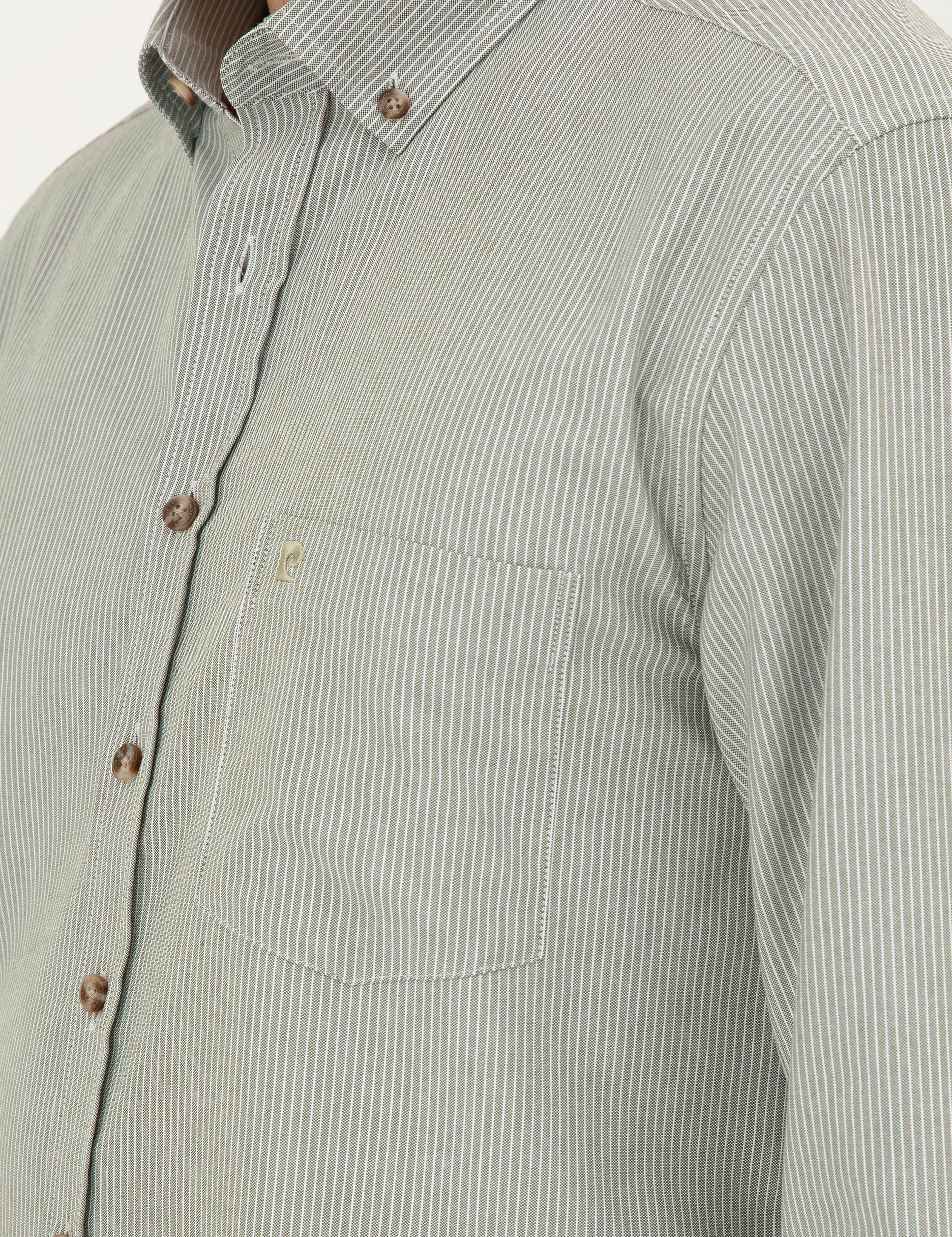 Haki Regular Fit Uzun Kollu Gömlek - Image 7